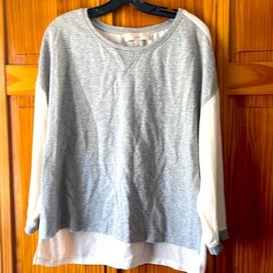 Cotton polyester mix, long sleeve loft, shirt